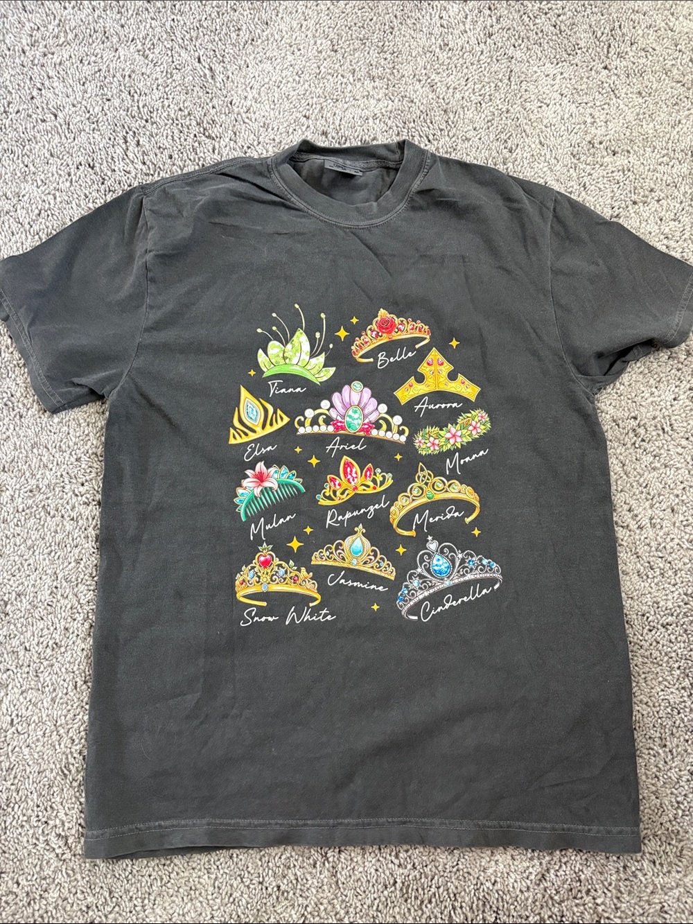 Disney Princess Tiaras Graphic T-Shirt